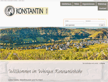 Tablet Screenshot of konstantin-weine.de